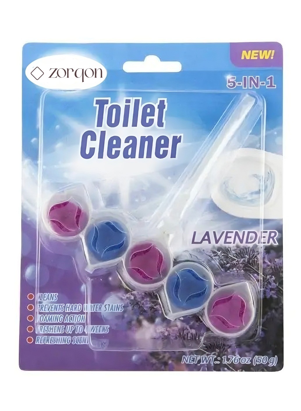 Clean Toilet Rim Block With Clean Formula Lemon Yellow Pack of 2 